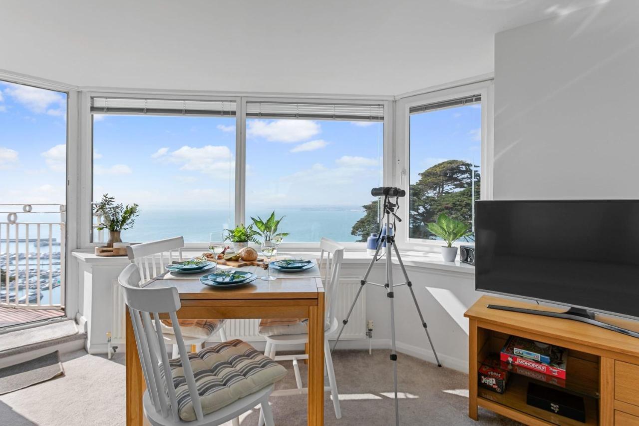 Wellswood Apartment - Sunny Apartment With Stunning Sea Views And Private Balcony Torquay Exteriör bild