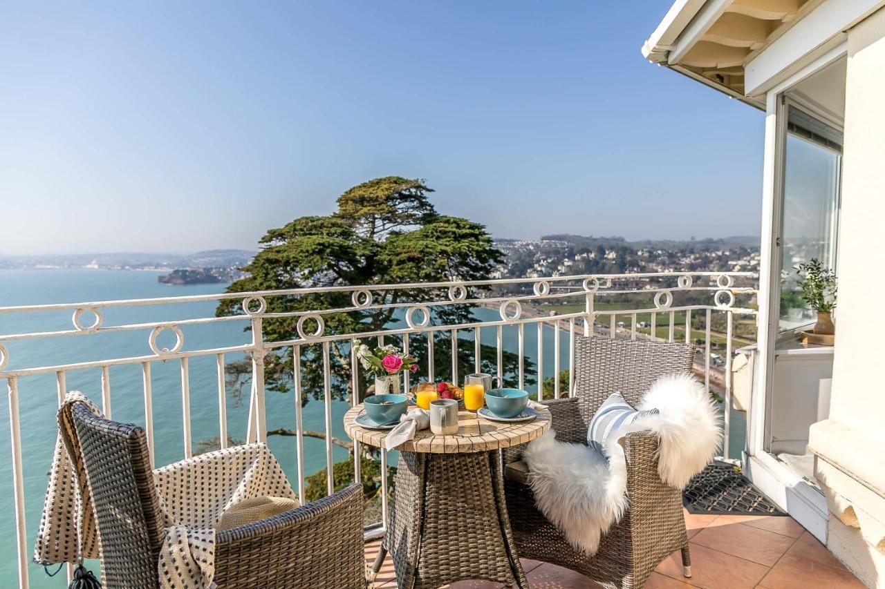 Wellswood Apartment - Sunny Apartment With Stunning Sea Views And Private Balcony Torquay Exteriör bild